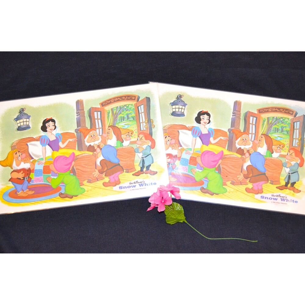 Vintage Snow White Walt Disney Fun 1960s Tabletop Placemats